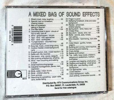 A Mixed Bag Of Sound Effects Special Effects Sounds CD 1994 - TulipStuff