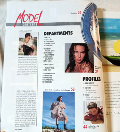Model Magazine July 1989 Jami Gertz Suddenly Summer Hip-Hop Fashion - TulipStuff