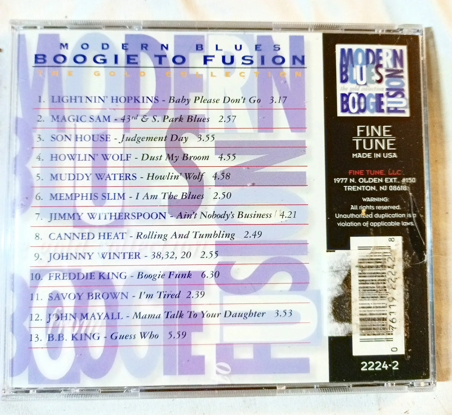 Modern Blues From Boogie to Fusion: The Gold Collection CD 1999 - TulipStuff