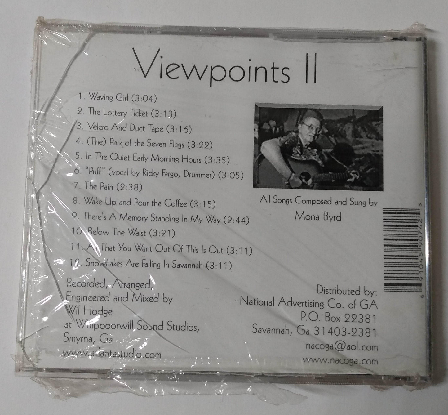 Mona Byrd Viewpoints II Country Album CD Nacoga 1990's - TulipStuff
