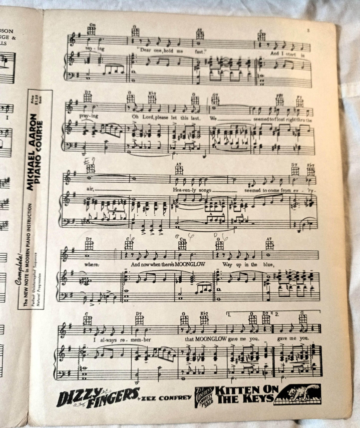 Moonglow Picnic Sheet Music William Holden Kim Novak 1934 - TulipStuff