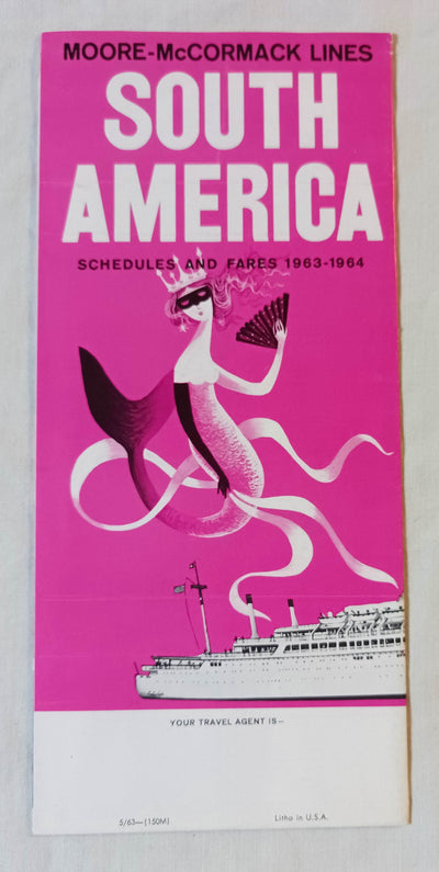 Moore-McCormack Lines ss Argentina ss Brasil 1963-64 Brochure - TulipStuff