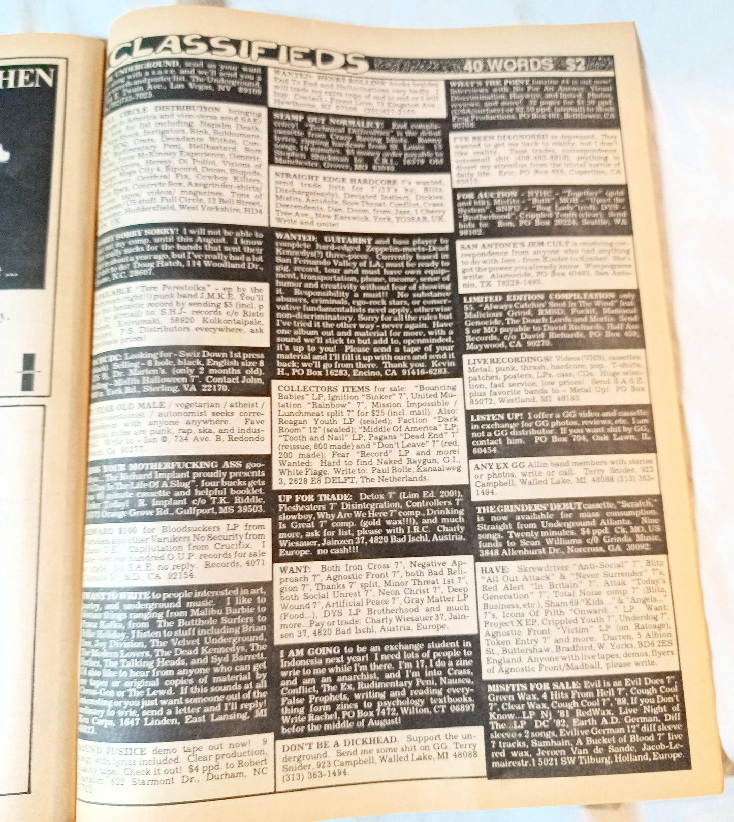Maximum Rock N Roll Issue 75 August 1989 Gwar Sub Pop Punkzine - TulipStuff
