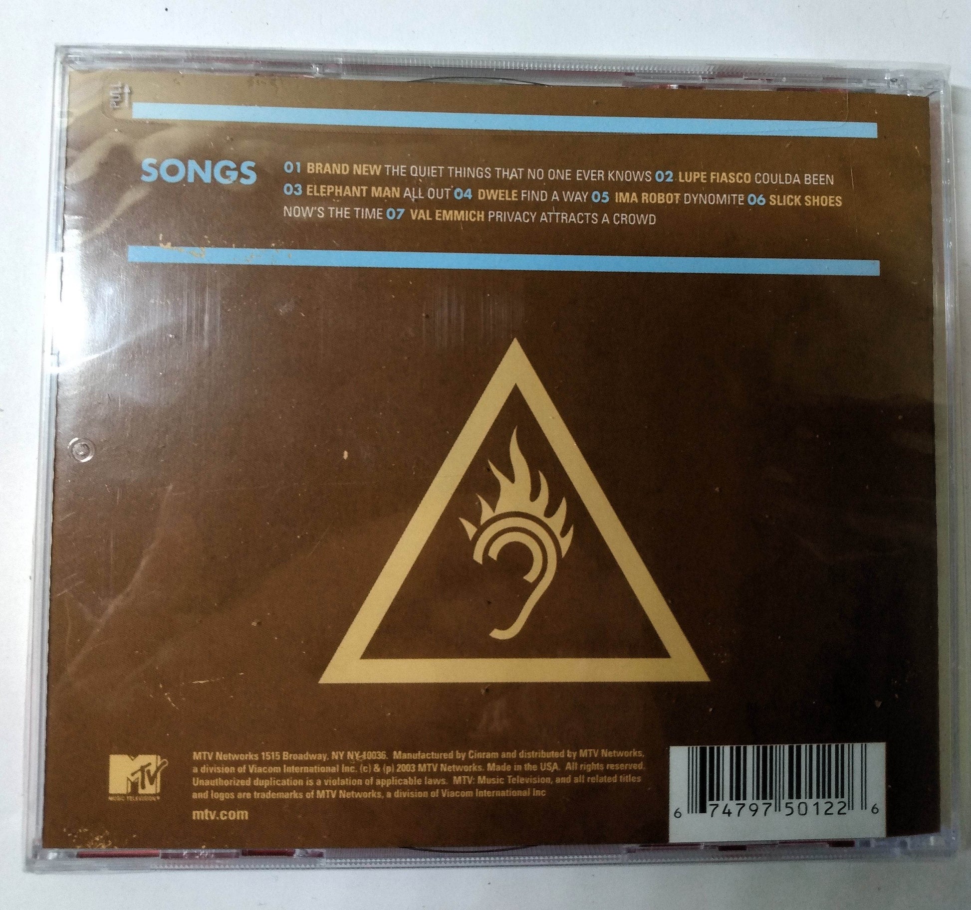 MTV Presents Advance Warning: 10/03 Rock Rap Punk RnB Album CD 2003 - TulipStuff