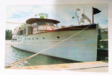 Load image into Gallery viewer, Aboard The M/V Beau Geste Yacht Miami 1960's Postcard - TulipStuff