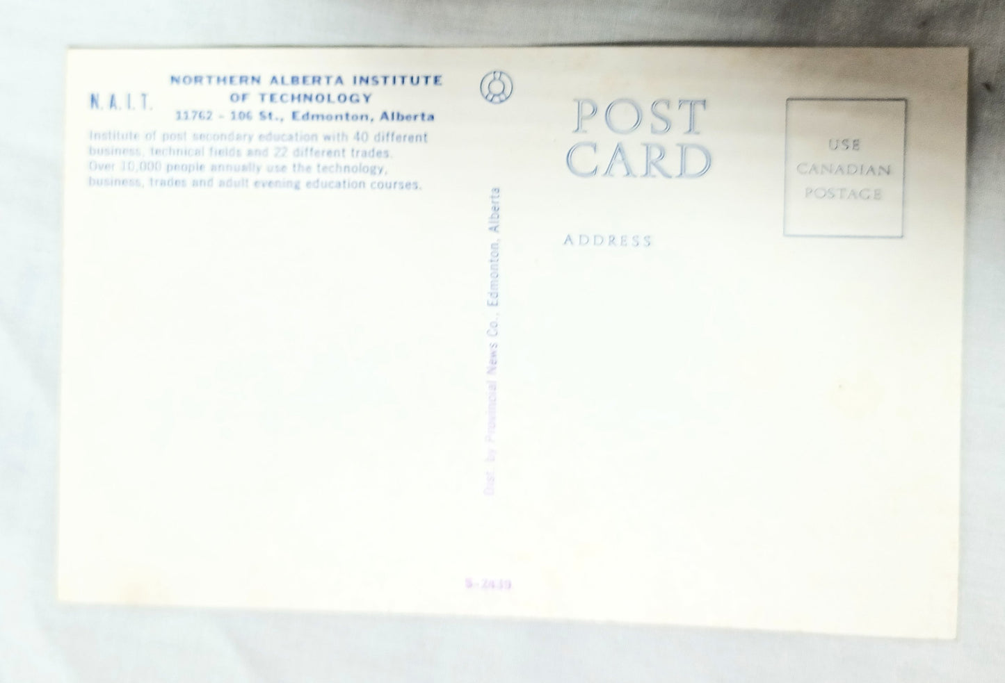 NAIT Northern Alberta Institute Of Technology Edmonton Alberta 1960's - TulipStuff