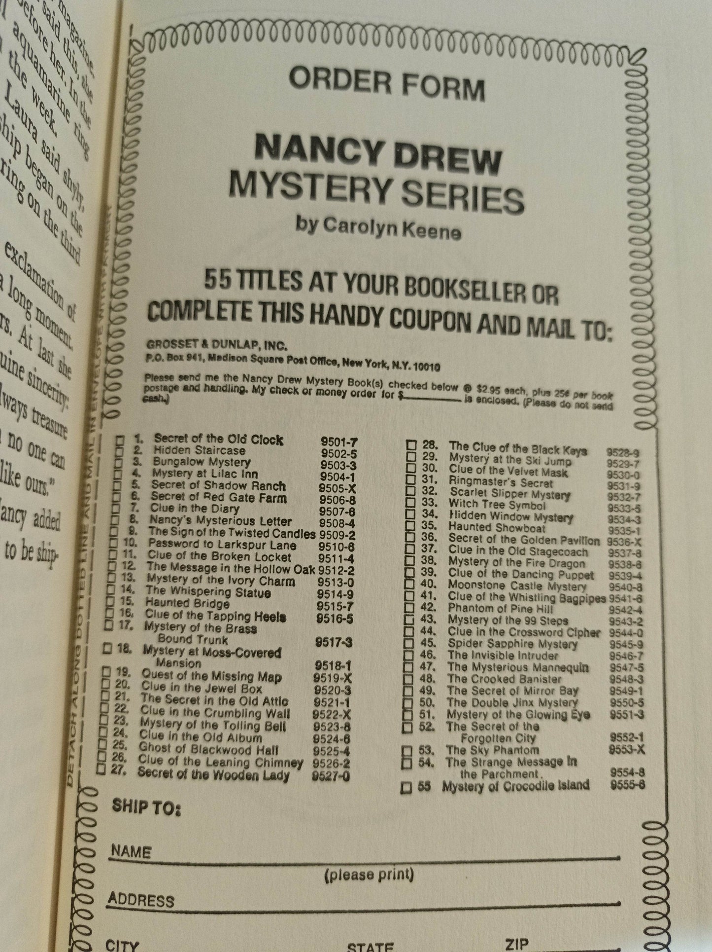 Nancy Drew Mystery Stories #3 The Bungalow Mystery Carolyn Keene 1981 - TulipStuff