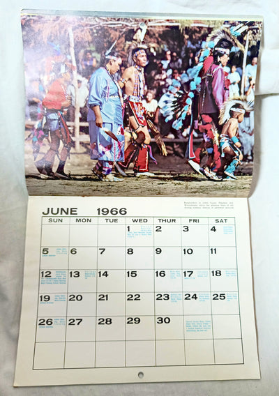 NEBRASKAland Wall Calendar of Color and Events 1966 - TulipStuff