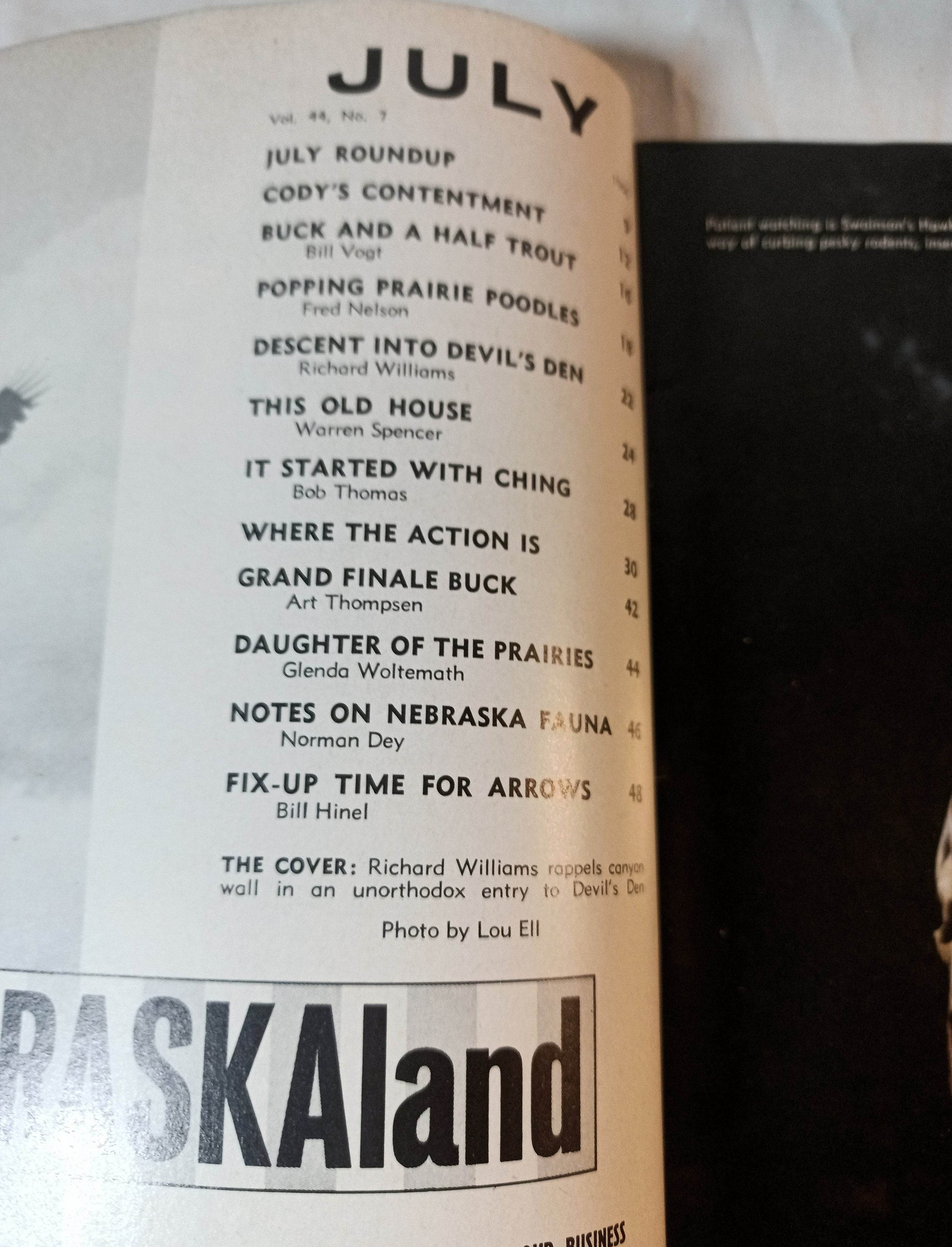 Outdoor NEBRASKAland Magazine July 1966 Vacation Special - TulipStuff