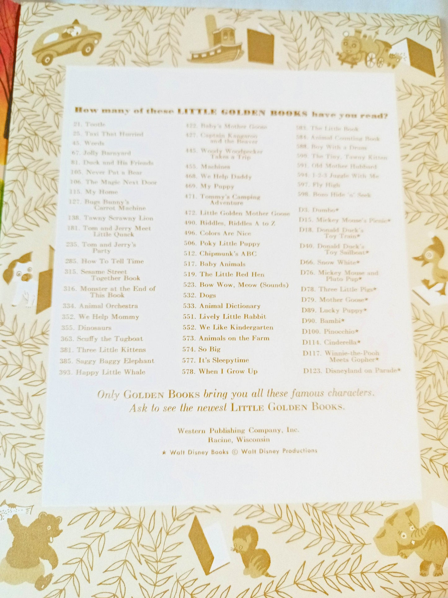 Never Pat A Bear A Book About Signs Little Golden Book #105 1972 - TulipStuff