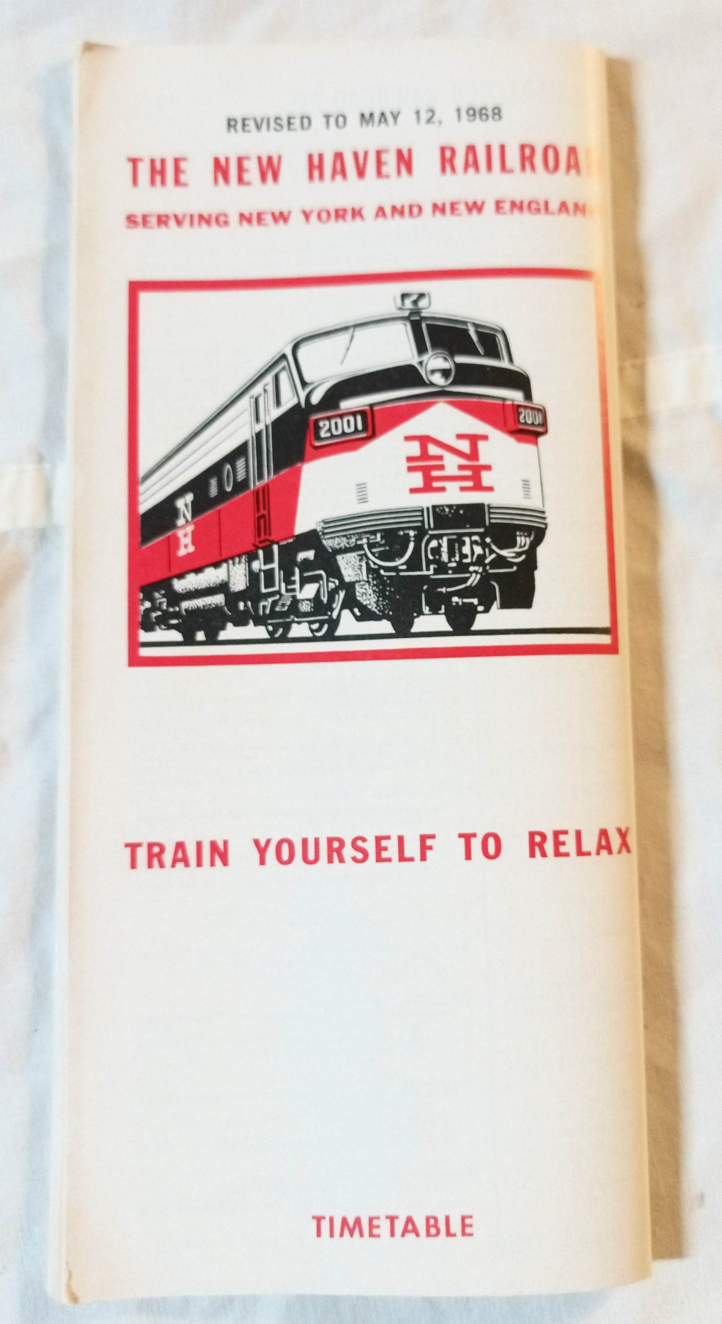 New Haven Railroad Passenger System Timetable Schedules May 1968 - TulipStuff