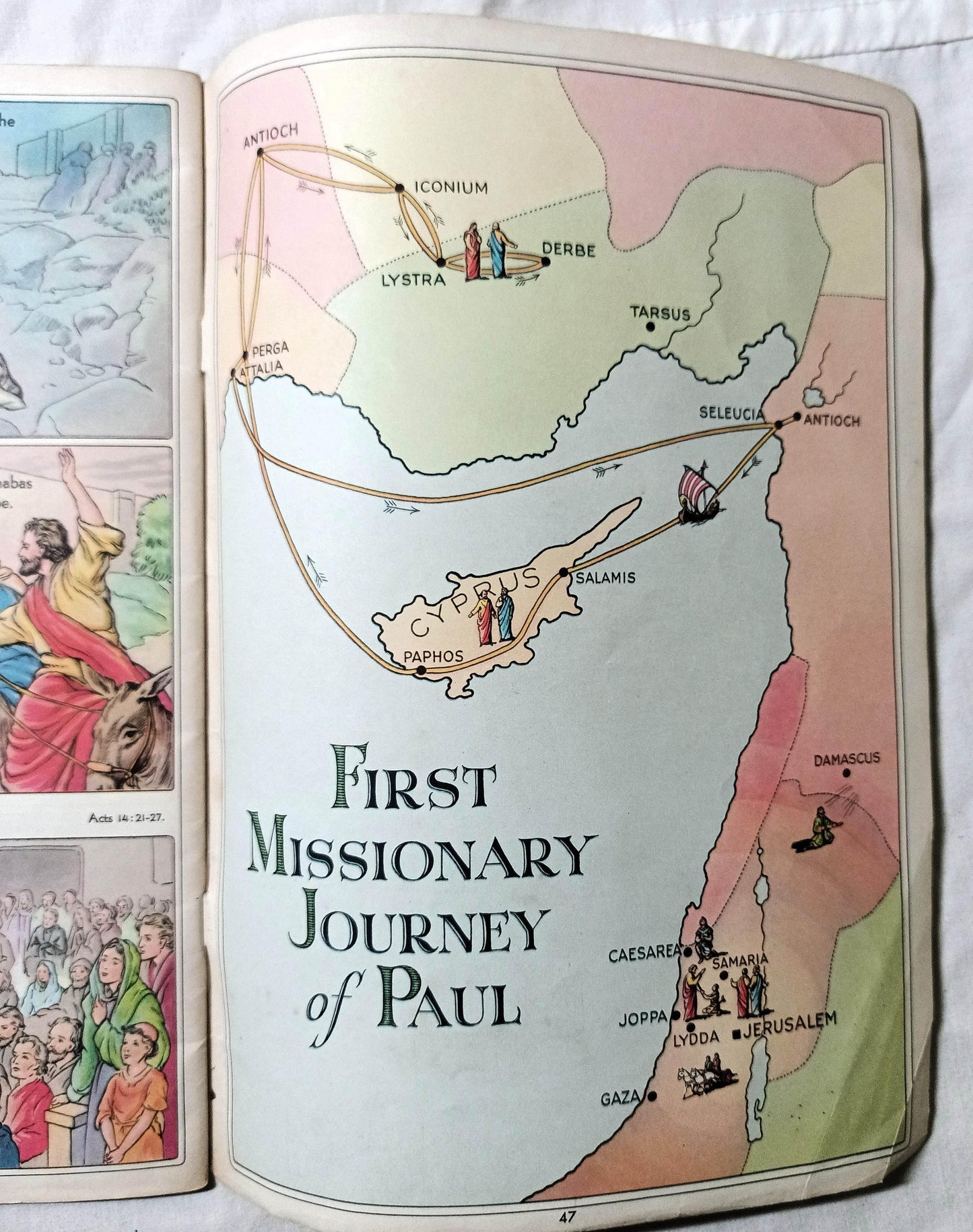 New Testament Heroes Acts Of Apostles Visualized Book One Comic 1946 - TulipStuff