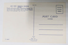 Load image into Gallery viewer, New Ferry Terminal Building Penang Malaysia Early 1960's Postcard - TulipStuff