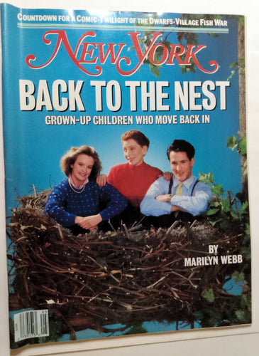 New York Magazine February 1 1988 Back to the Nest Fromstein Mafia - TulipStuff