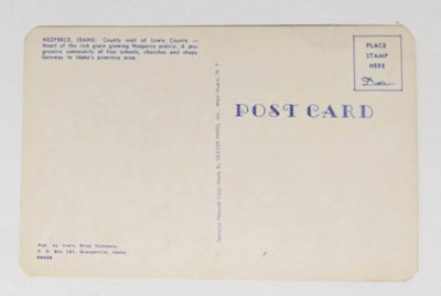 Nezperce Idaho Lewis County Aerial View Postcard 1950's - TulipStuff