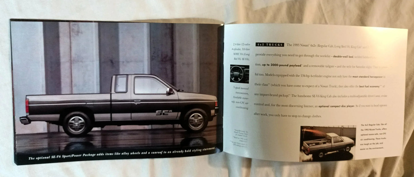 Nissan Cars And Trucks 1993 USA Full Line Dealer Sales Brochure - TulipStuff