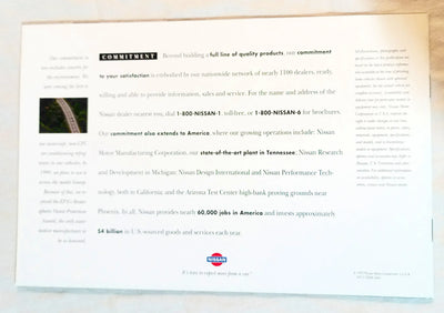 Nissan Cars And Trucks 1993 USA Full Line Dealer Sales Brochure - TulipStuff