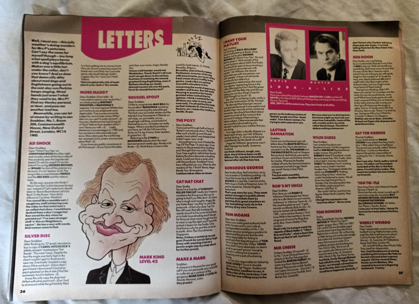 Number One Magazine 11 July 1987 UK Terence Trent D'Arby Madonna A-Ha - TulipStuff