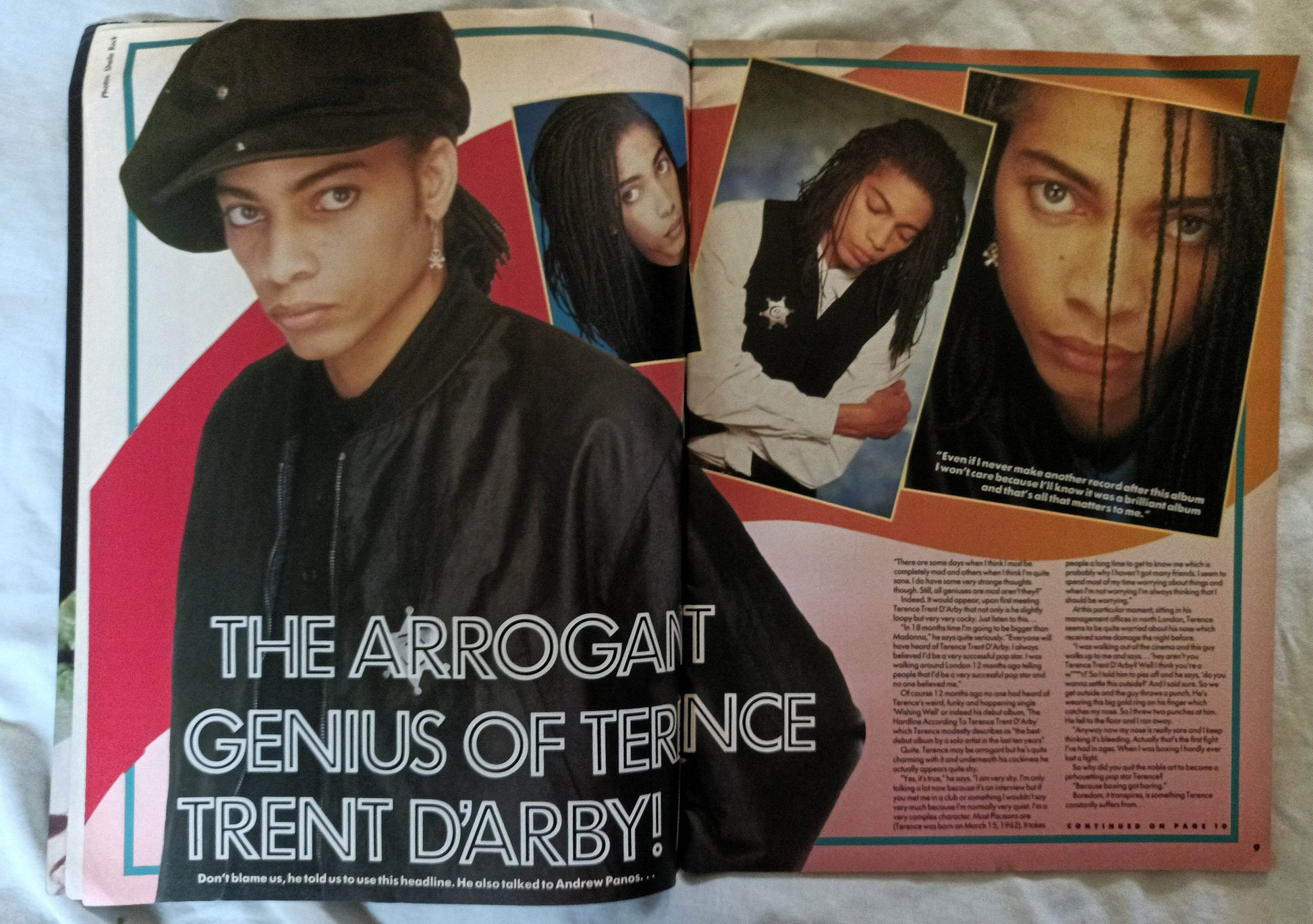 Number One Magazine 11 July 1987 UK Terence Trent D'Arby Madonna A-Ha - TulipStuff