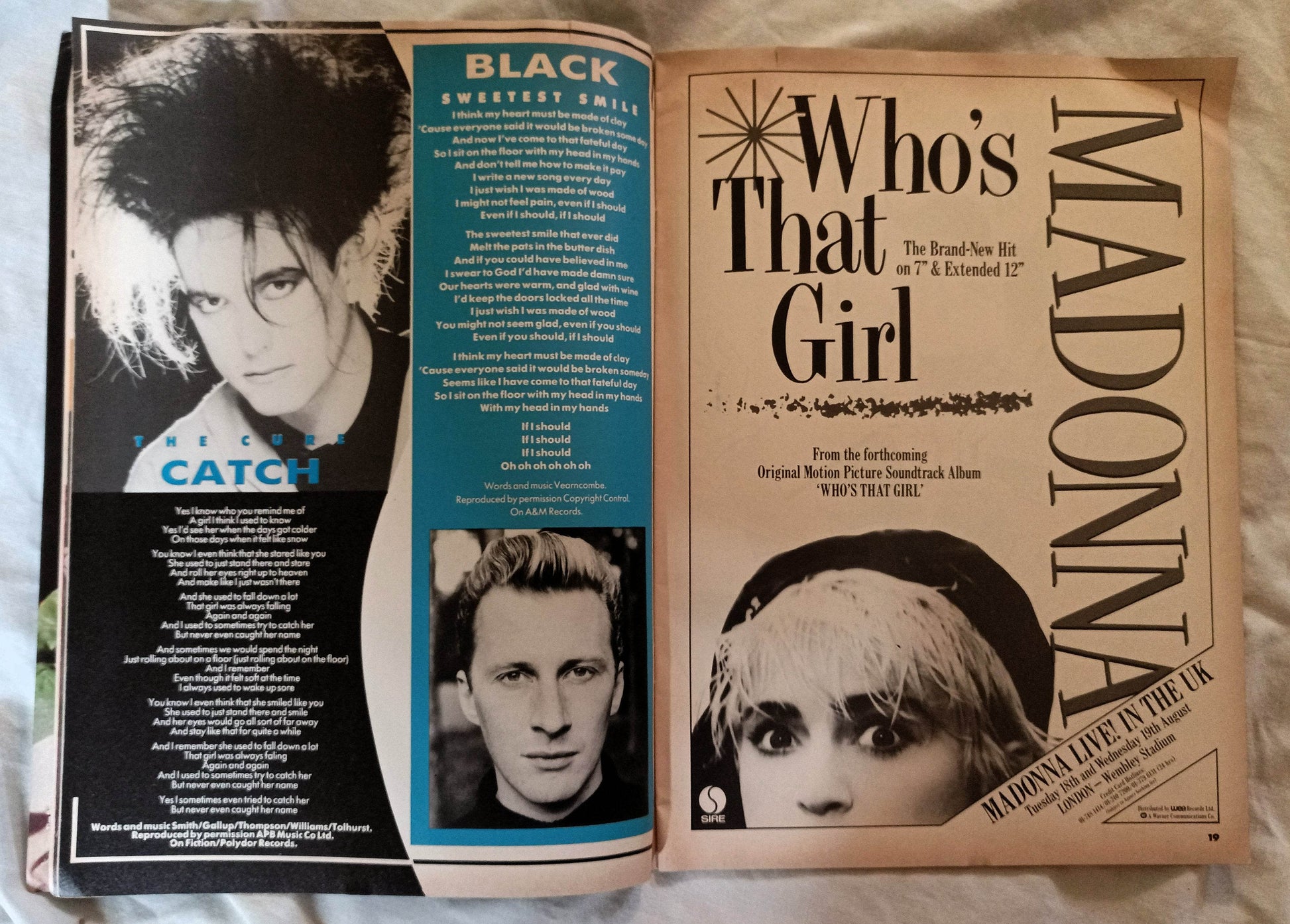 Number One Magazine 11 July 1987 UK Terence Trent D'Arby Madonna A-Ha - TulipStuff
