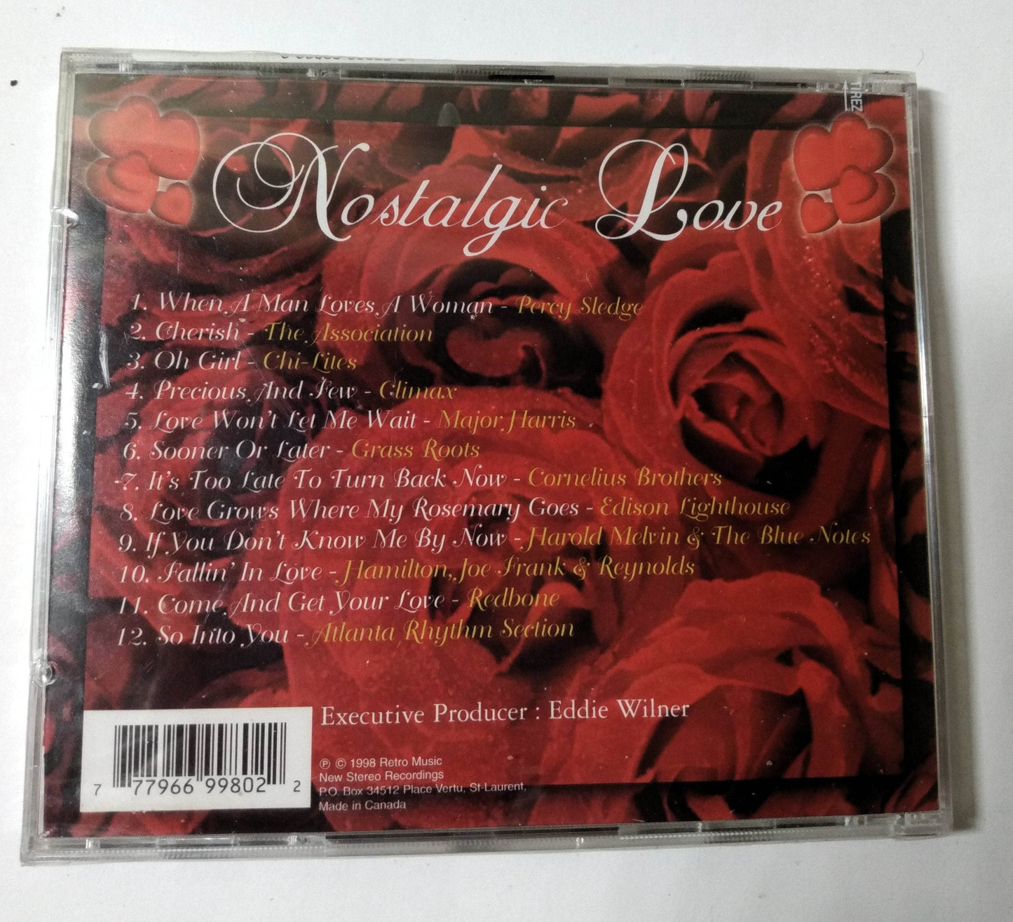 Nostalgic Love Compilation Album CD 1998 Percy Sledge Grass Roots Redbone - TulipStuff