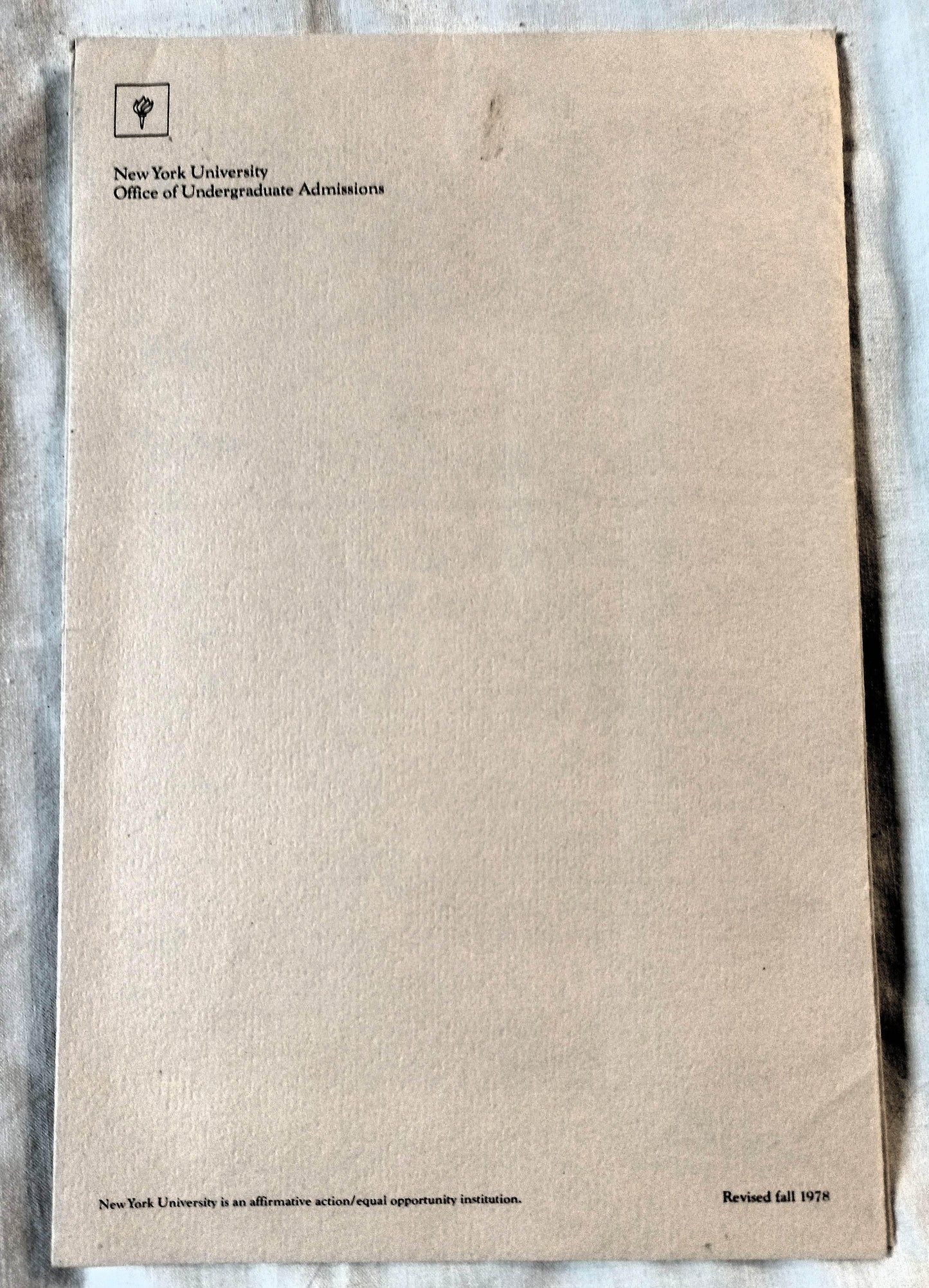 NYU New York University Washington Square Walking Tour Map Guide 1978 - TulipStuff