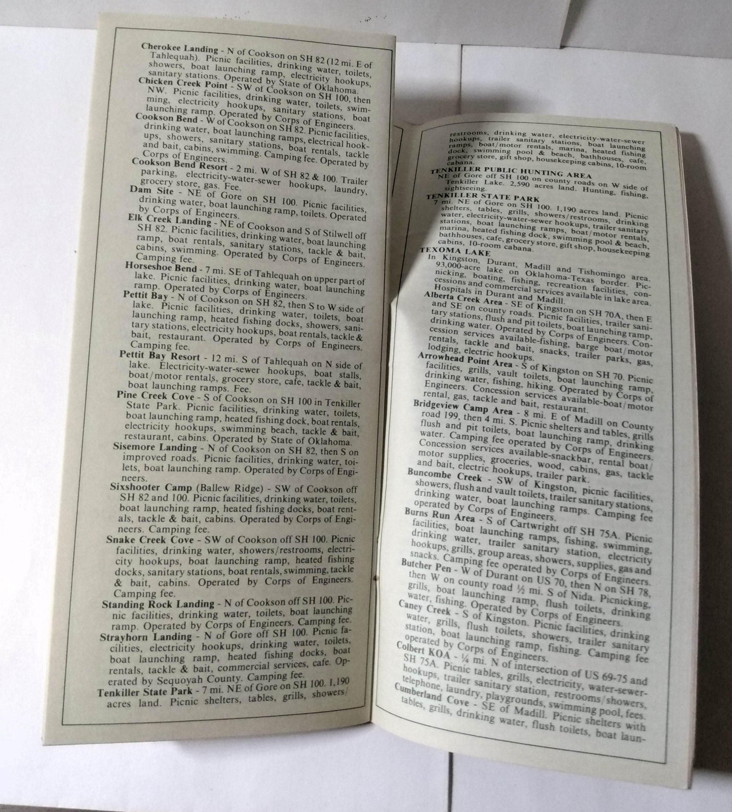 State Of Oklahoma Campers Guide 1977 Brochure - TulipStuff