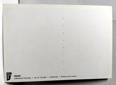 Ostrich With Big Mouth Postcard UK Early 1990's - TulipStuff