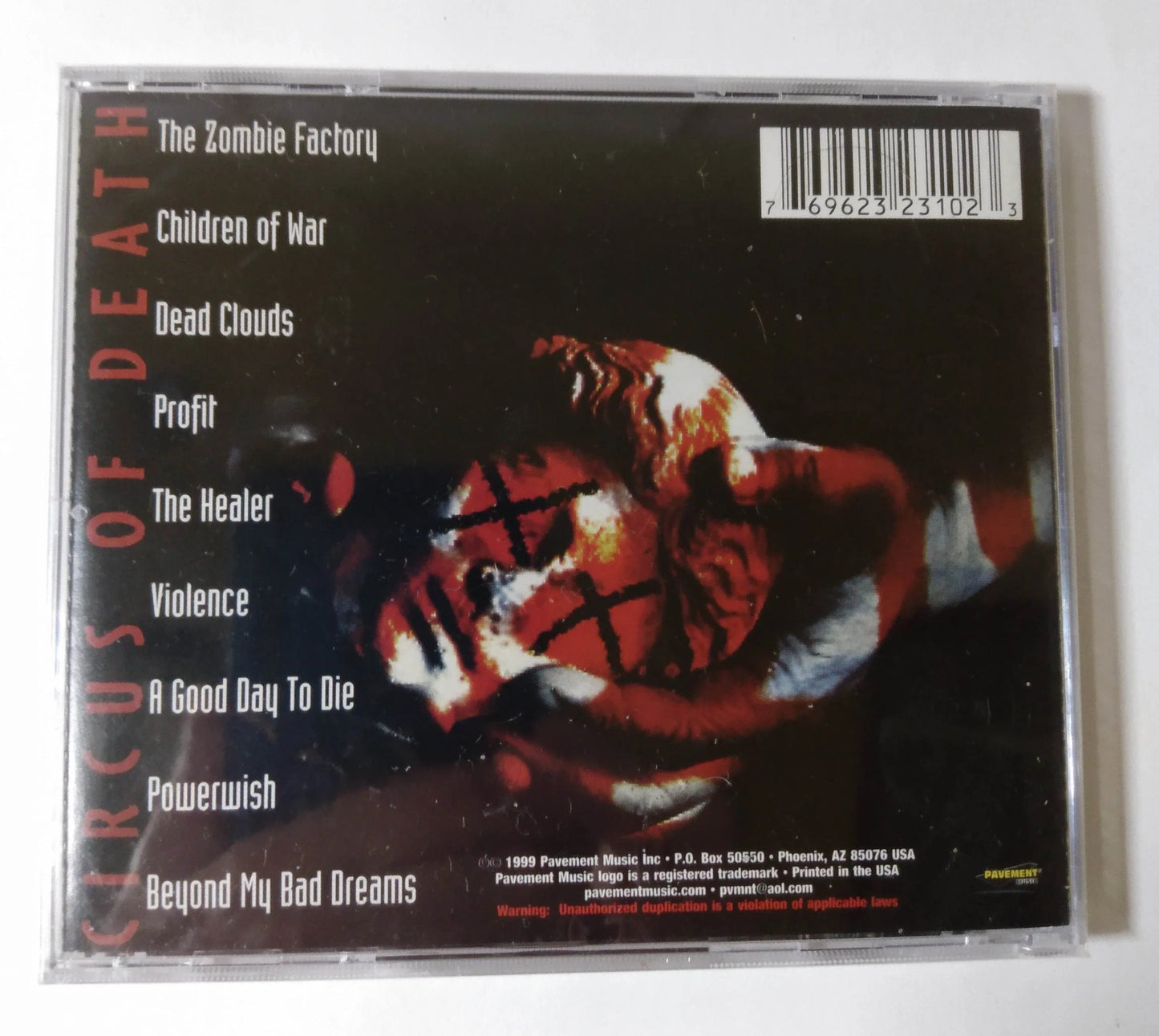 Overdose Circus Of Death Brazilian Thrash Power Metal Album CD 1999 - TulipStuff