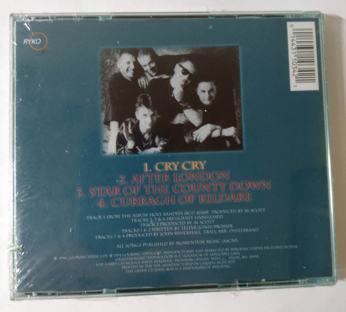 Oysterband Cry Cry Folk Punk EP CD Rykodisc 1994 - TulipStuff