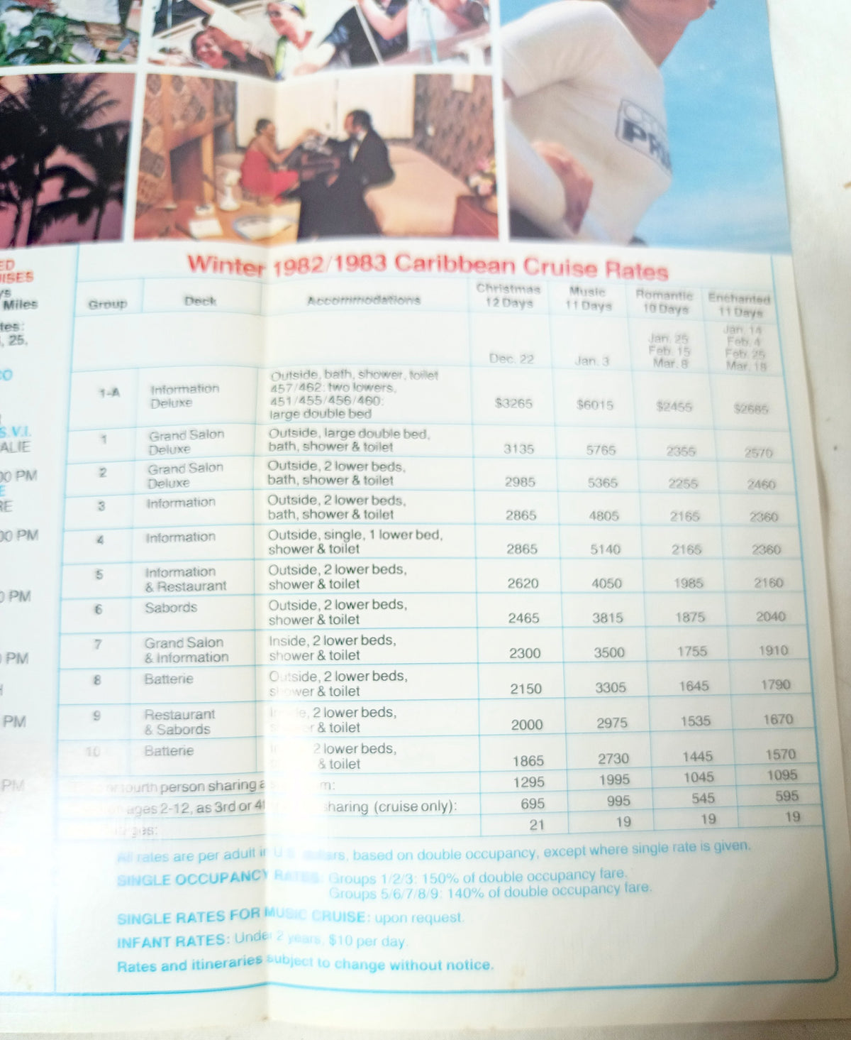 Paquet French Cruises MS Mermoz Winter/Spring 1982/83 Caribbean Brochure - TulipStuff