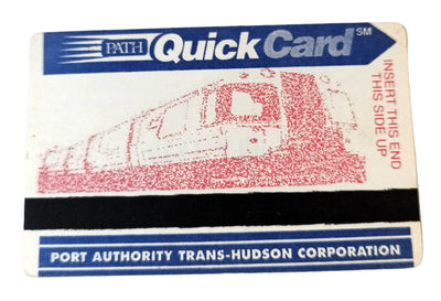 Port Authority Trans-Hudson PATH Train Monthly QuickCard July 1990 - TulipStuff