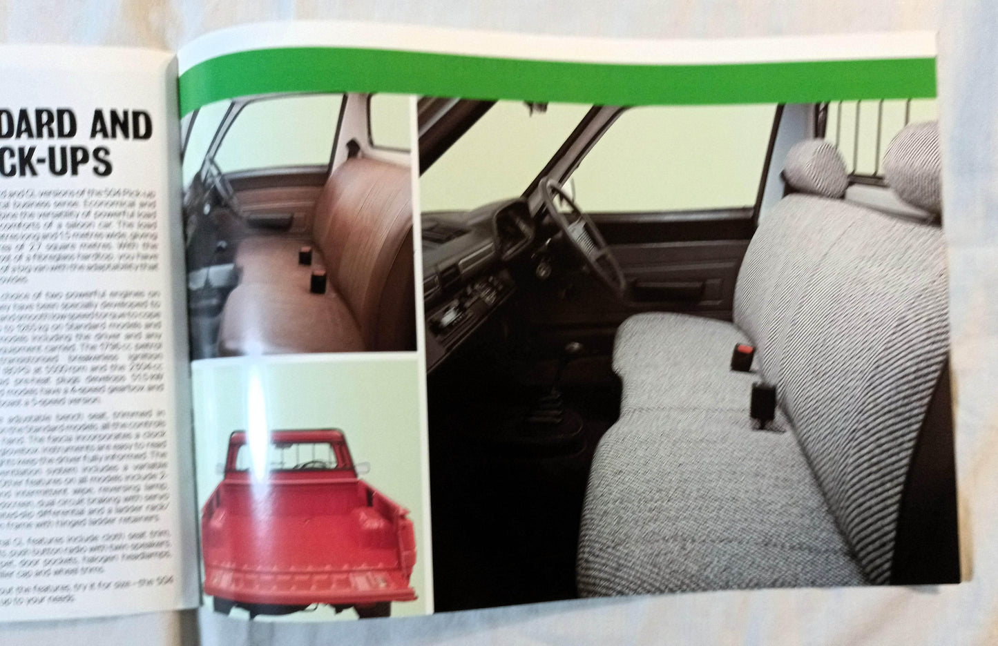 Peugeot 205 305 Vans 504 Pick-ups UK Dealer Sales Brochure 1987 - TulipStuff