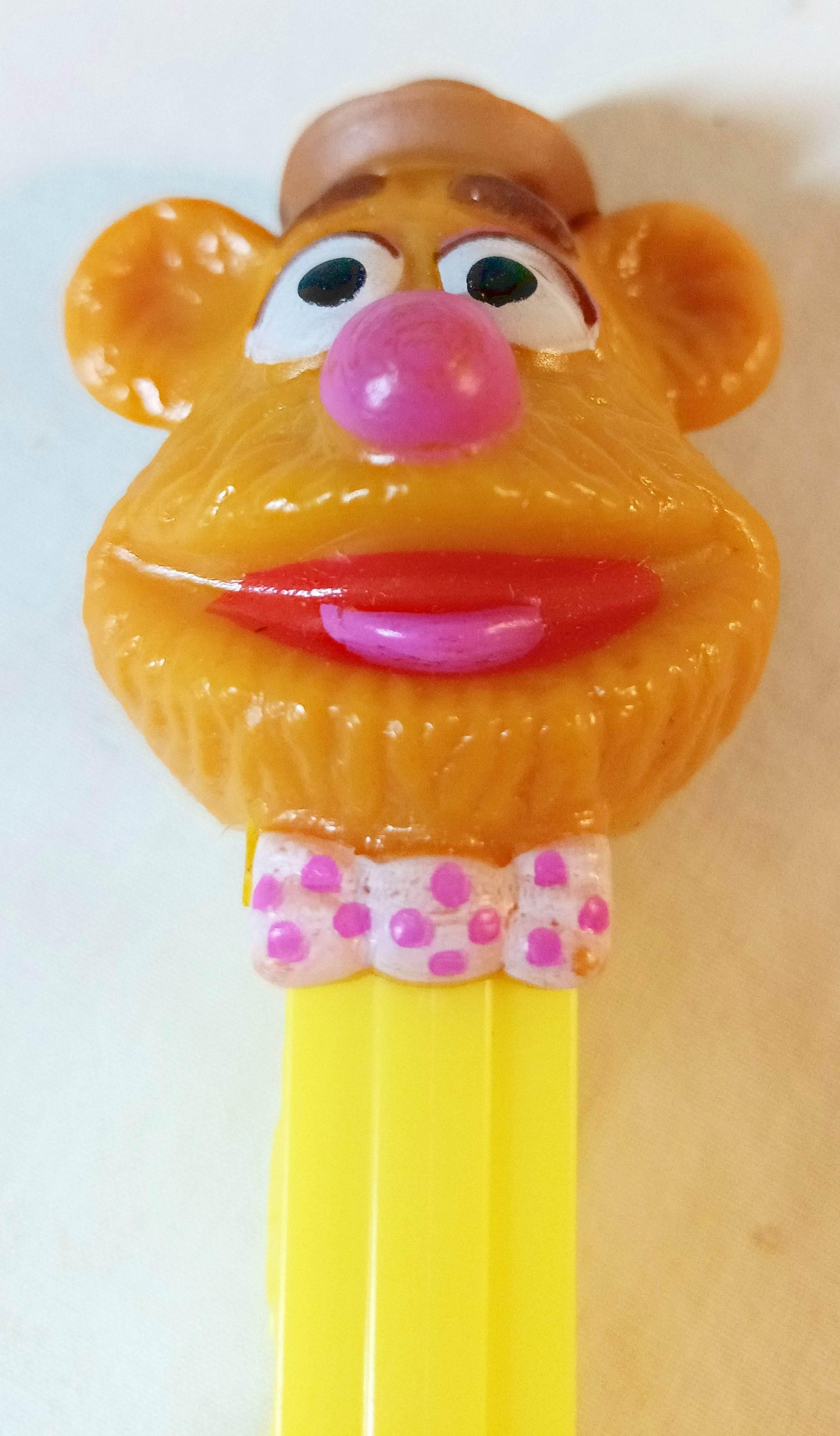 Pez Fozzie Bear Muppets Candy Dispenser Czech Republic 1991 - TulipStuff