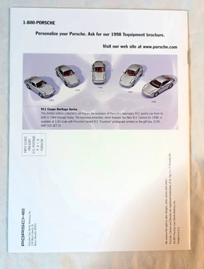 Porsche Selection Preview 1998 Catalog Accessories Clothing Bikes - TulipStuff