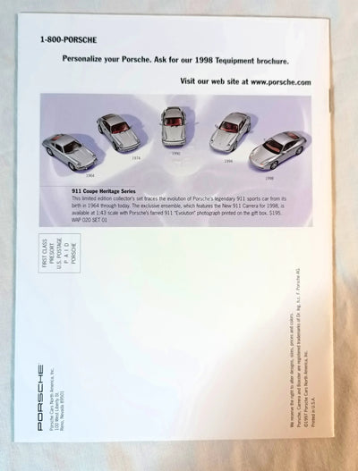 Porsche Selection Preview 1998 Catalog Accessories Clothing Bikes - TulipStuff