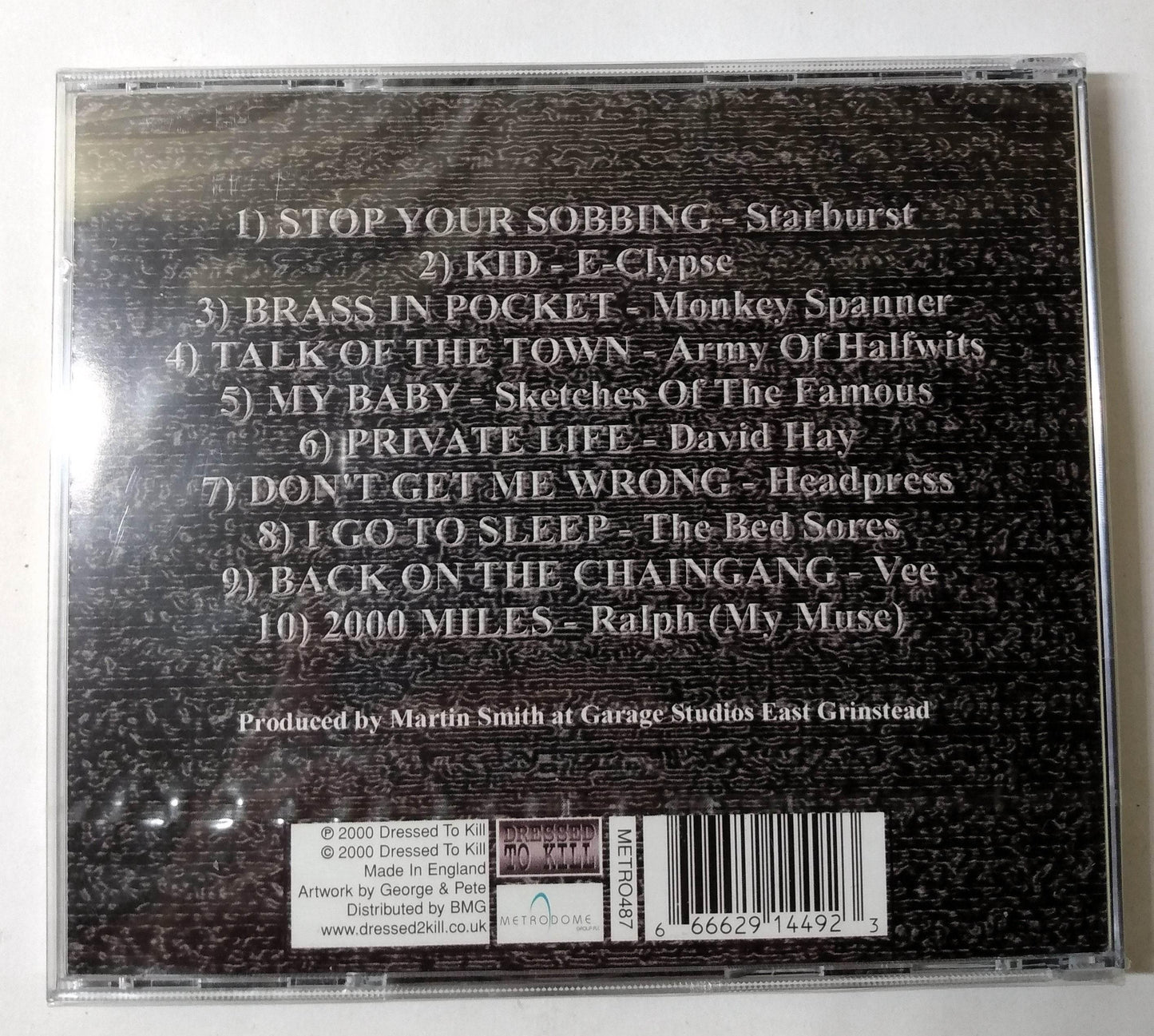 Pretentious A Tribute To The Pretenders Album CD Dressed To Kill 2000 - TulipStuff
