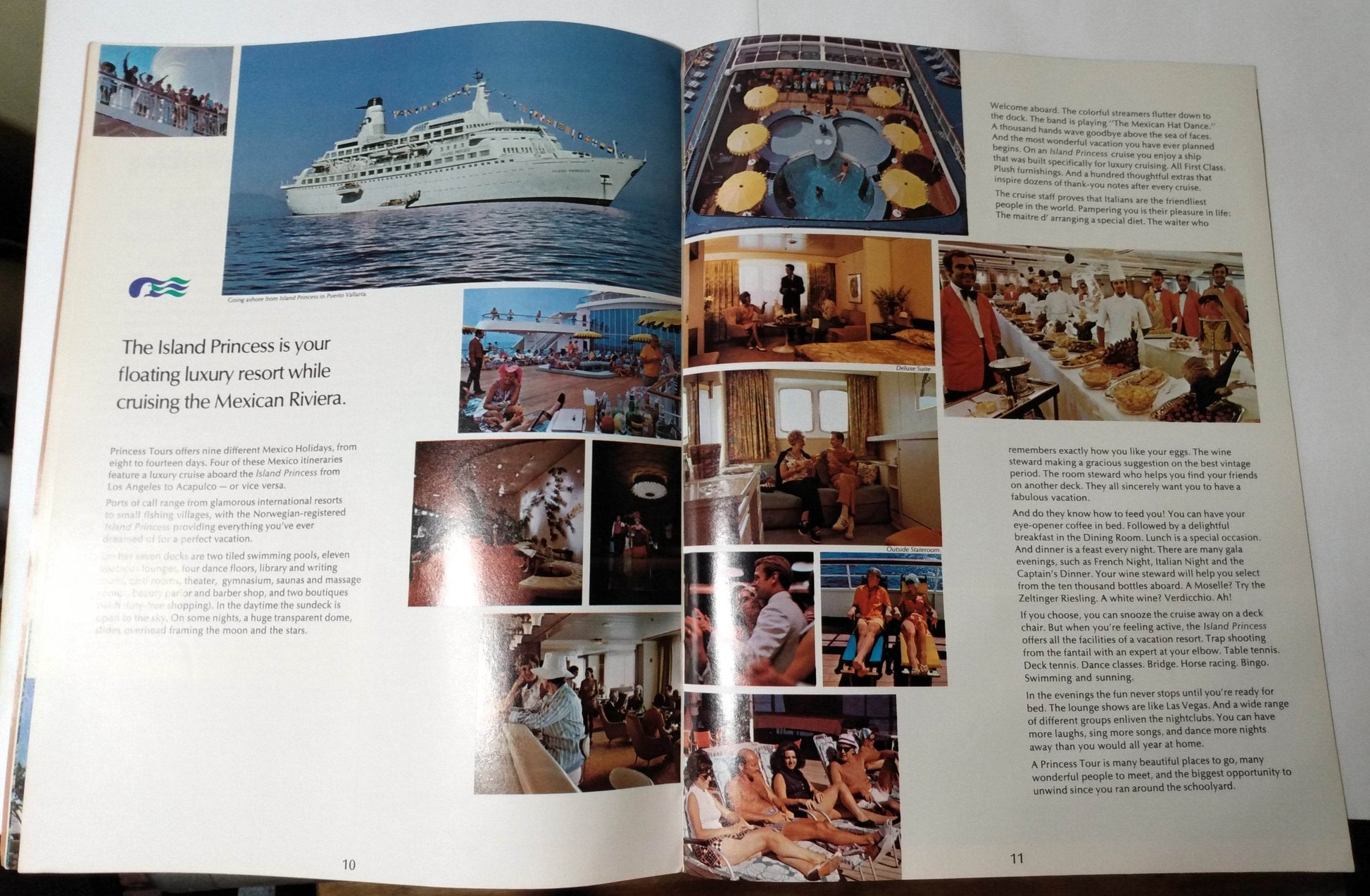 Princess Tours M/S Island Princess 1974-75 Mexico Cruise Brochure - TulipStuff