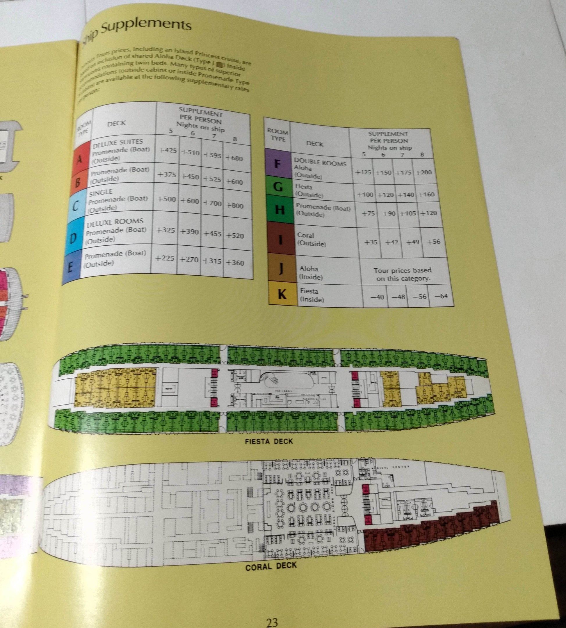 Princess Tours M/S Island Princess 1974-75 Mexico Cruise Brochure - TulipStuff