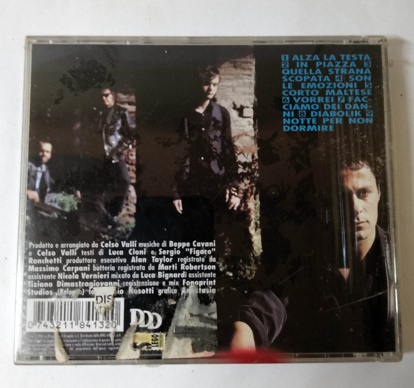 Progetto Cavani Alza La Testa Italian Pop Rock Album CD 1993 - TulipStuff