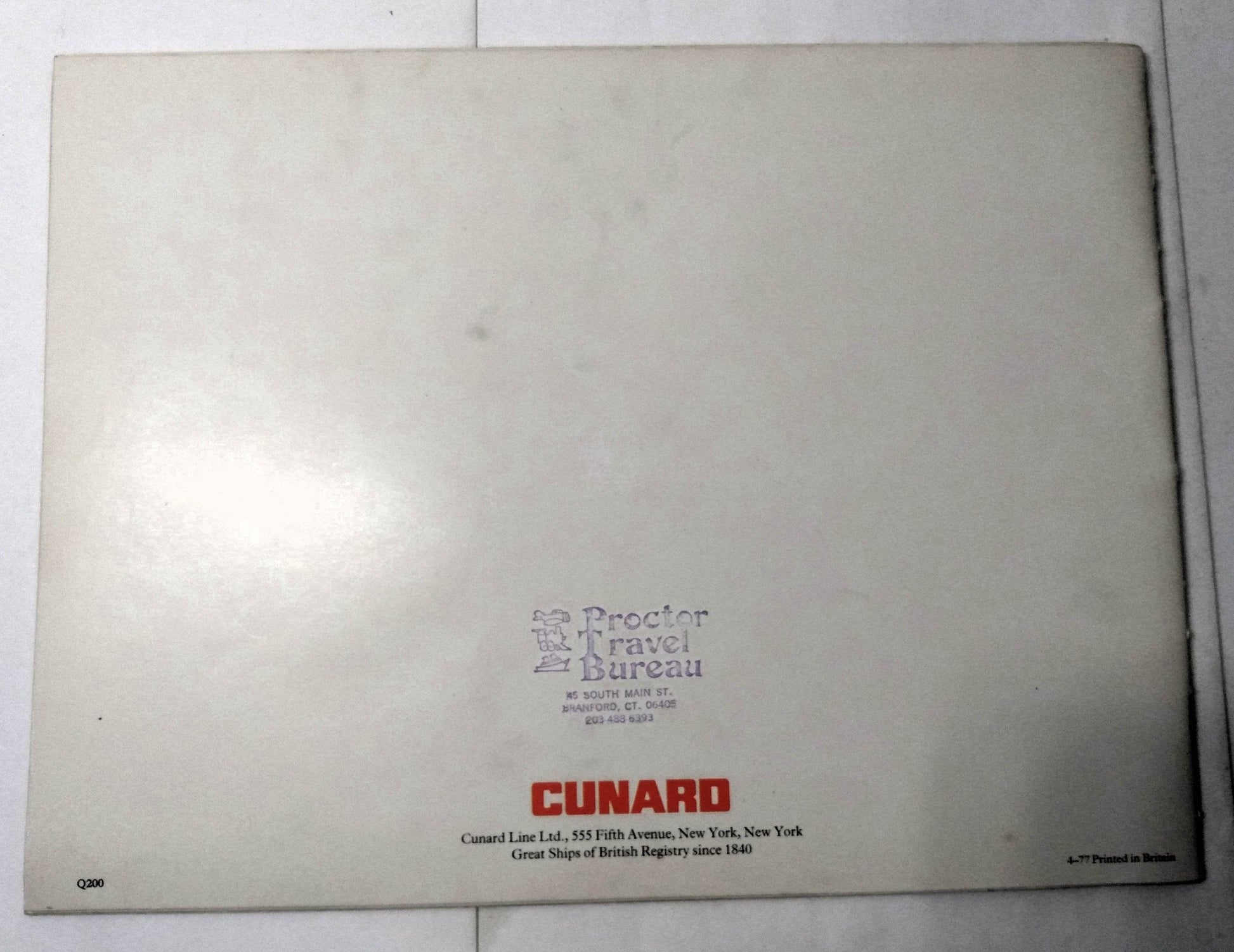 Cunard Line Queen Elizabeth 2 QE2 1978 Great Pacific Cruise Brochure - TulipStuff