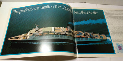 Cunard Line Queen Elizabeth 2 QE2 1978 Great Pacific Cruise Brochure - TulipStuff