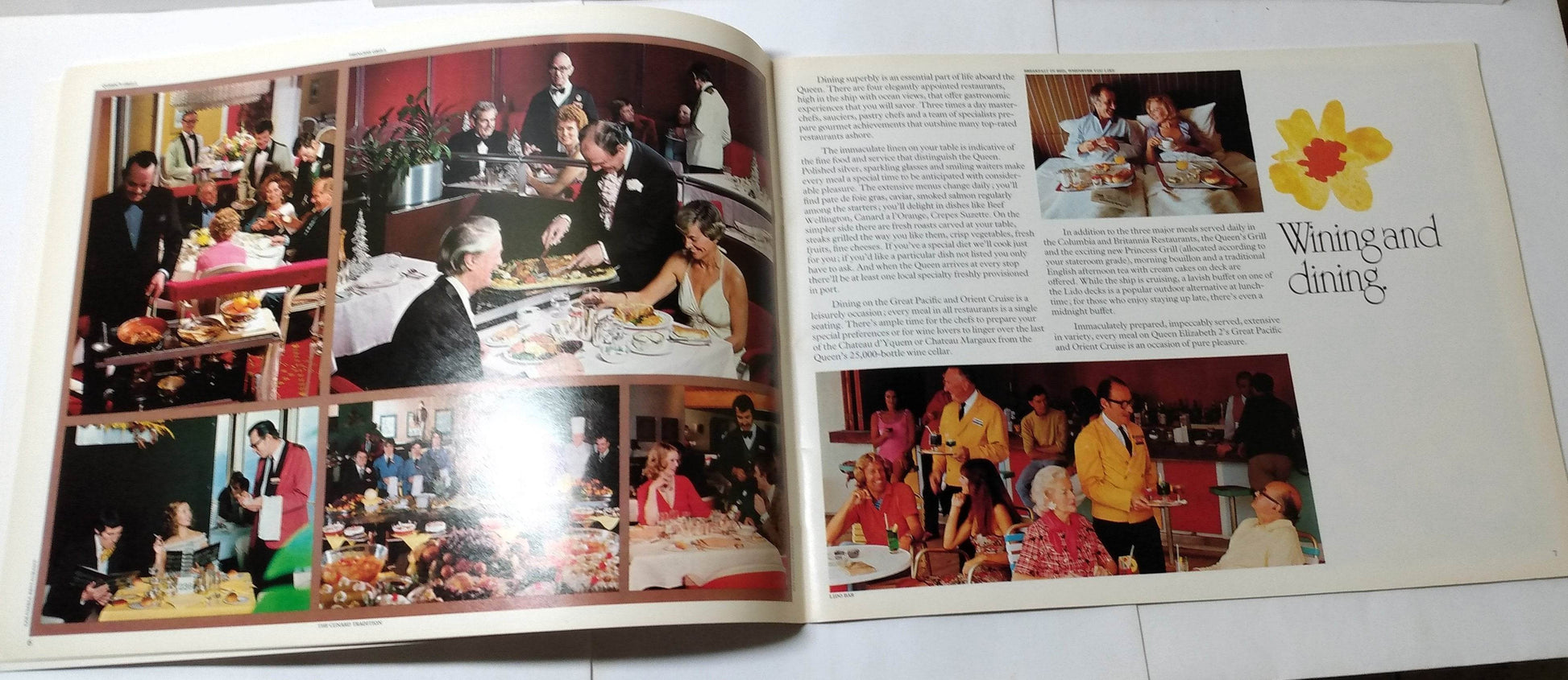 Cunard Line Queen Elizabeth 2 QE2 1978 Great Pacific Cruise Brochure - TulipStuff