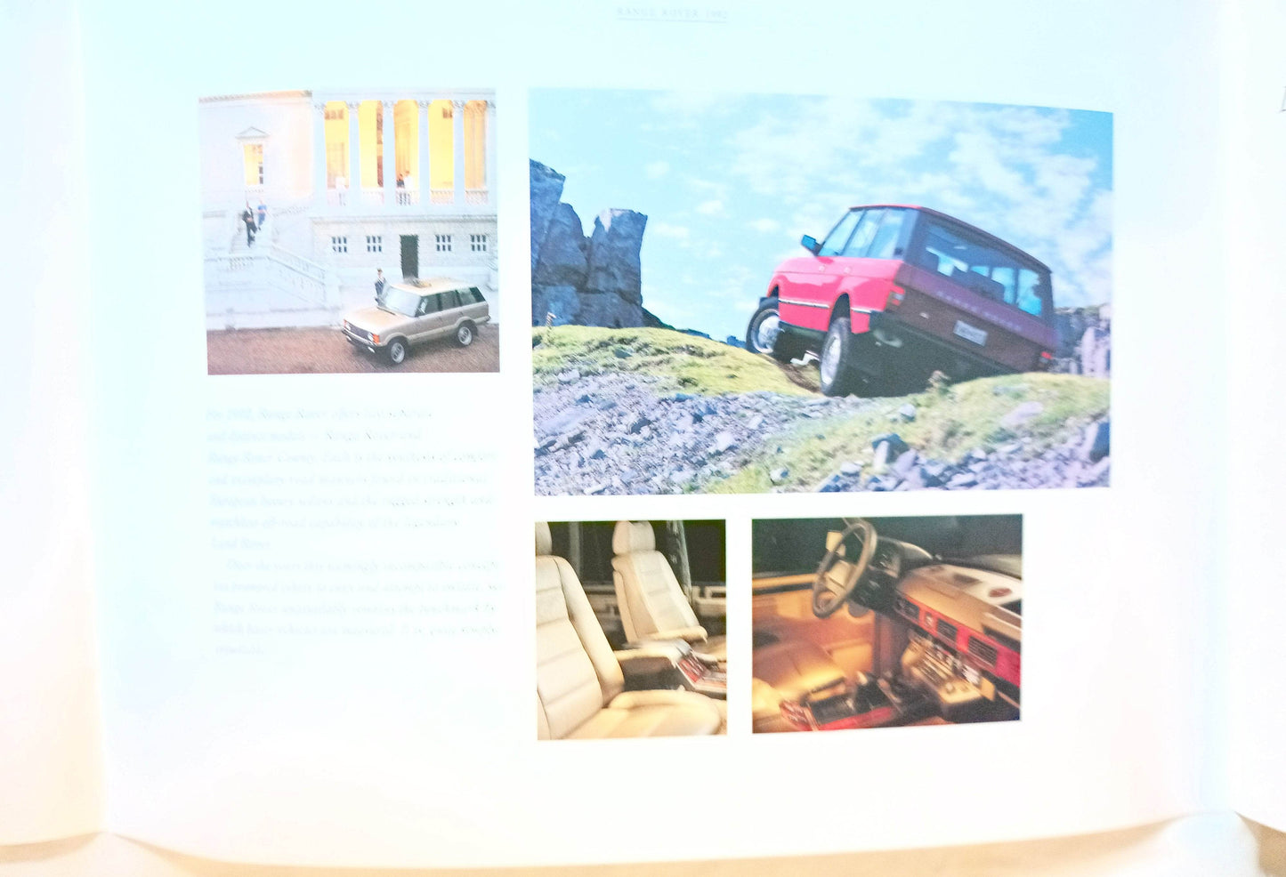 Range Rover / Range Rover Country 1992 Dealer Sales Brochure - TulipStuff