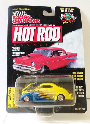 Racing Champions Hot Rod Magazine '37 Ford Coupe Street Machine ltd ed - TulipStuff