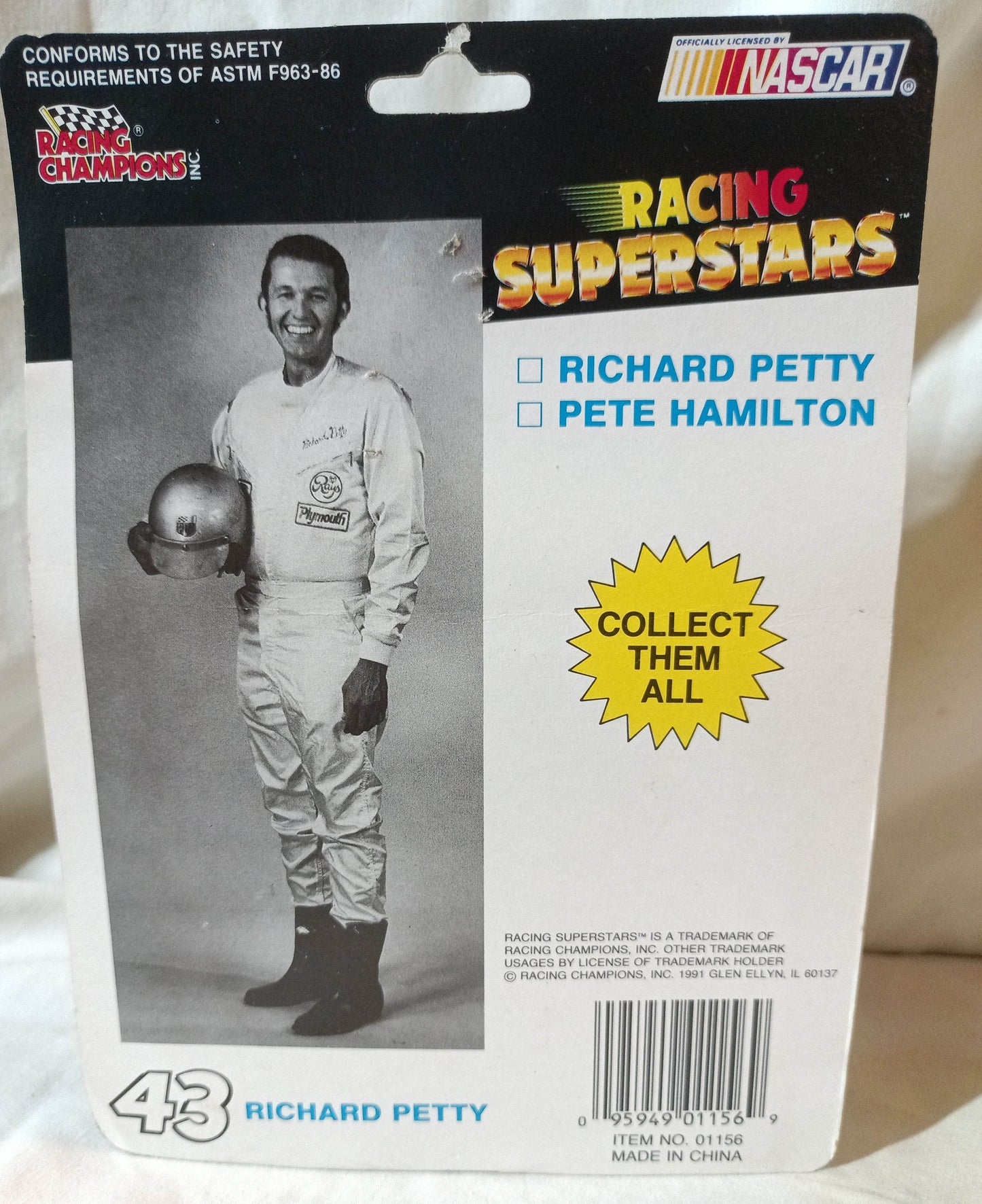 Racing Champions Racing Superstars Richard Petty Plymouth Superbird 1991 - TulipStuff