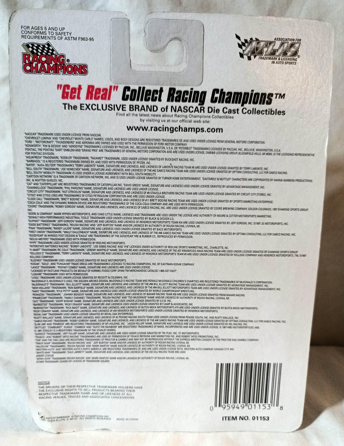 Racing Champions Nascar 1997 Ernie Irvan #28 Texaco Havoline Ford T-Bird - TulipStuff