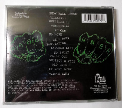 The Readymen Show Hall Bound Oregon Political Ska Punk Album CD 1997 - TulipStuff