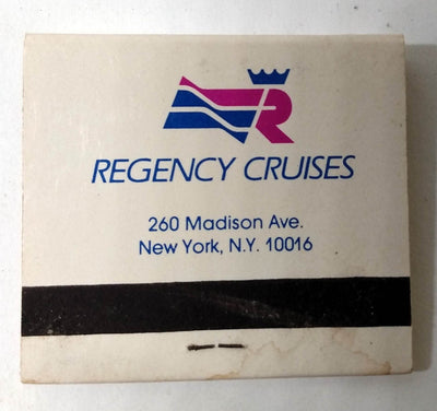 Regency Cruises Regent Sun Sea Star Vintage Matchbook 1980's - TulipStuff