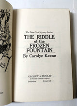 Load image into Gallery viewer, The Riddle Of The Frozen Fountain Dana Girls Mystery #2 Carolyn Keene 1972 - TulipStuff